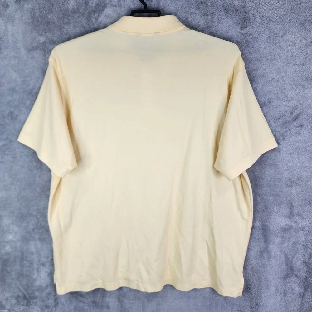 Mens Yellow Roundtree & Yorke Gold Label Polo Shirt Short Sleeve Size XXL